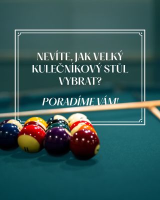 Jakou velikost kulečníku byste do své domácnosti zvolili vy? 🤔 Napište nám to do komentářů! 👇🏼 #ikulecnik #kulecnik...